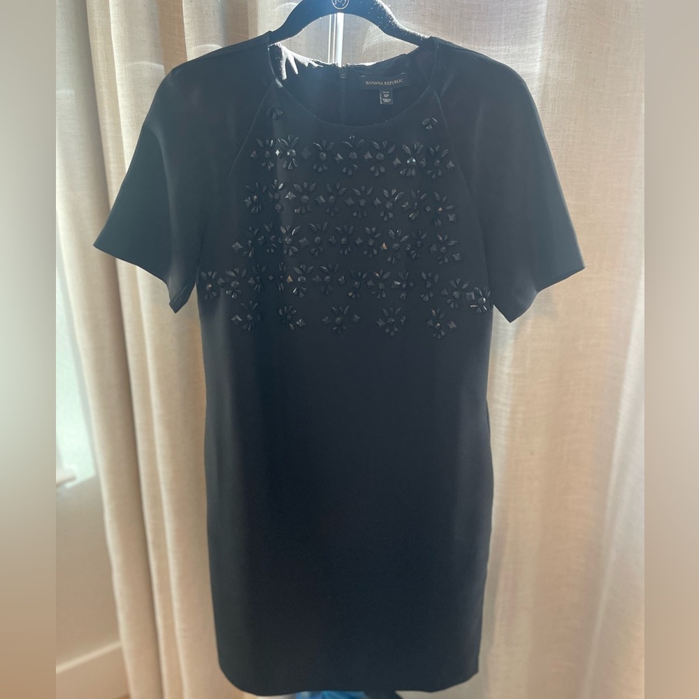 Black Sheath Dress with Beading